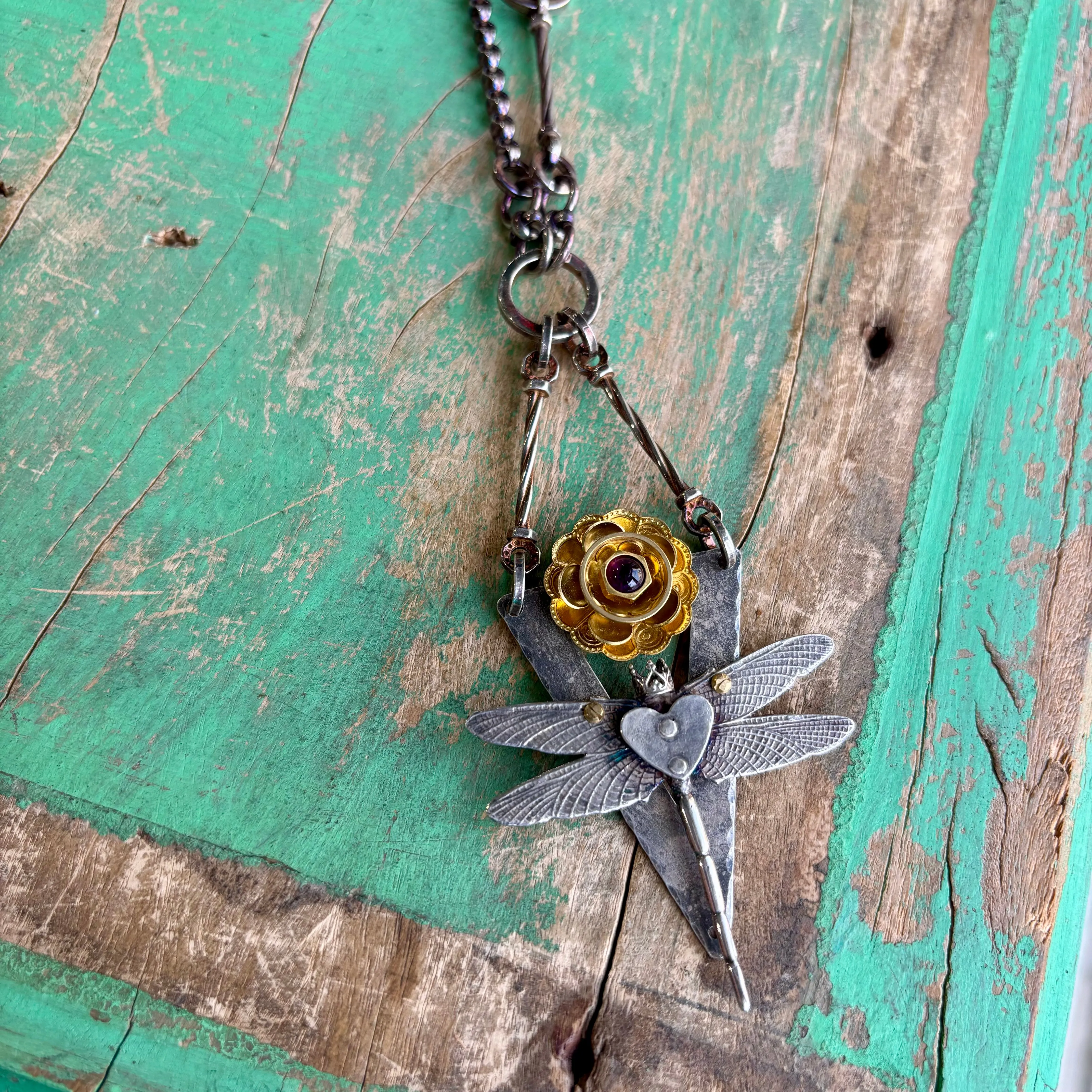 Blooming Drangonfly Necklace