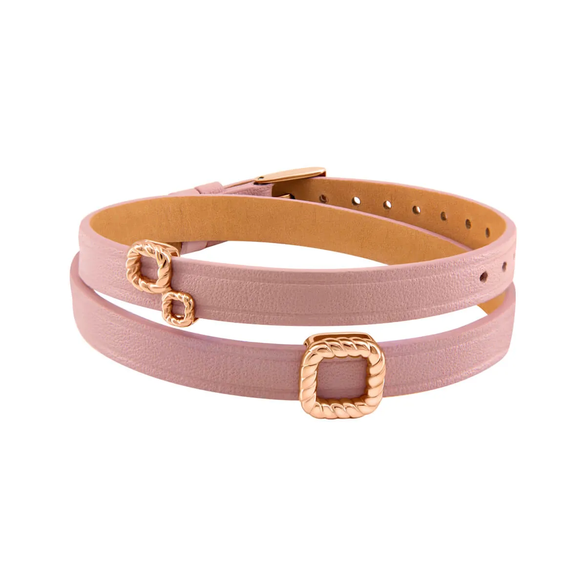 Bracelet CORDAGE 8DT Rose RO