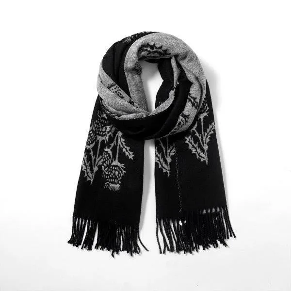 Butterfly Thistle Reversible Scarf