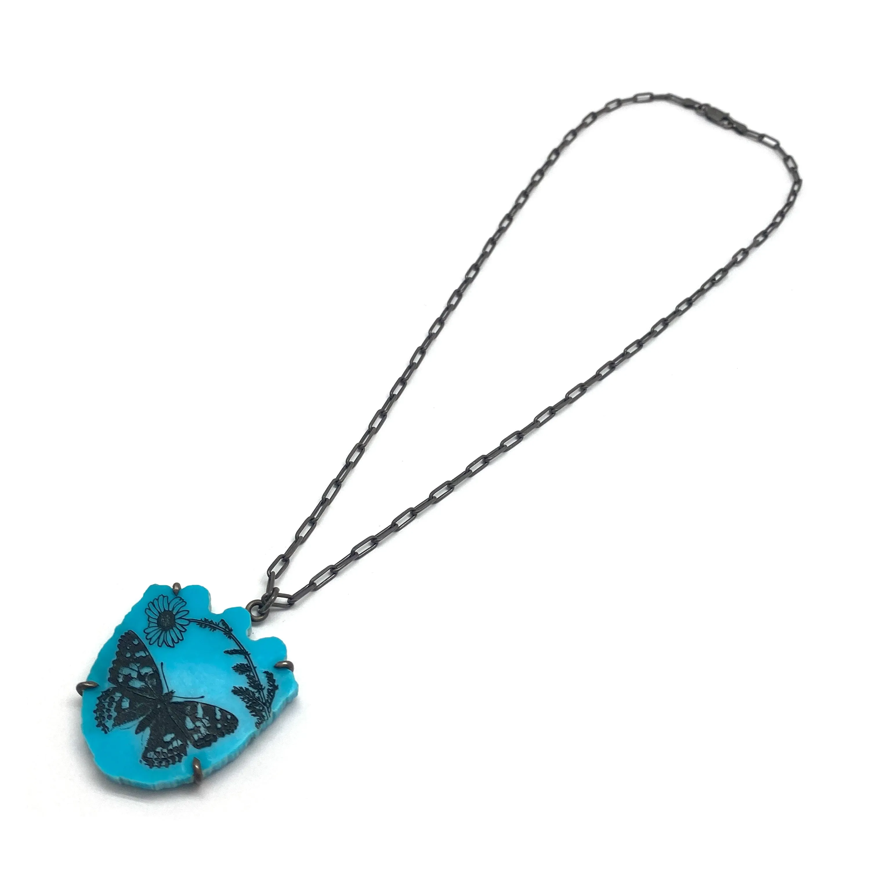 Butterfly Turquoise Pendant