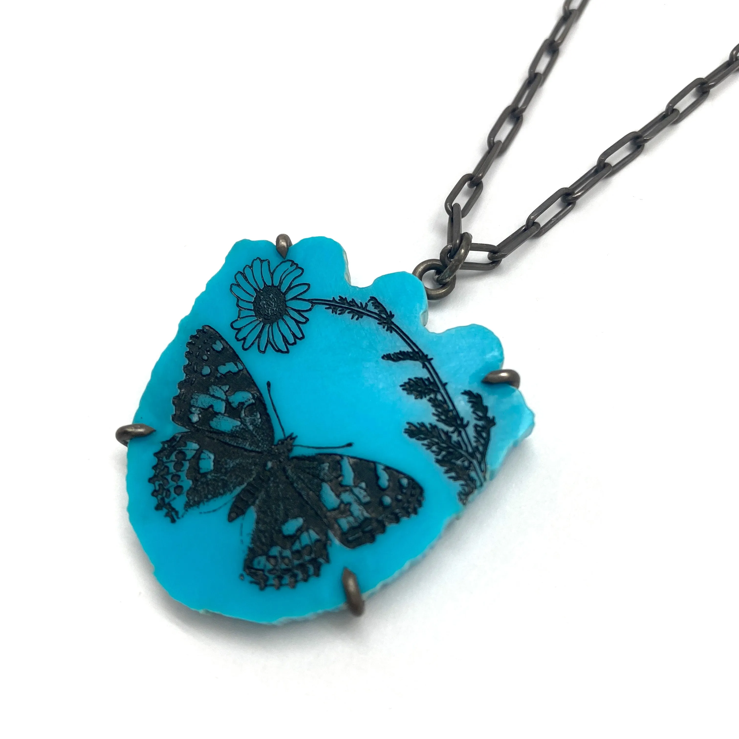 Butterfly Turquoise Pendant