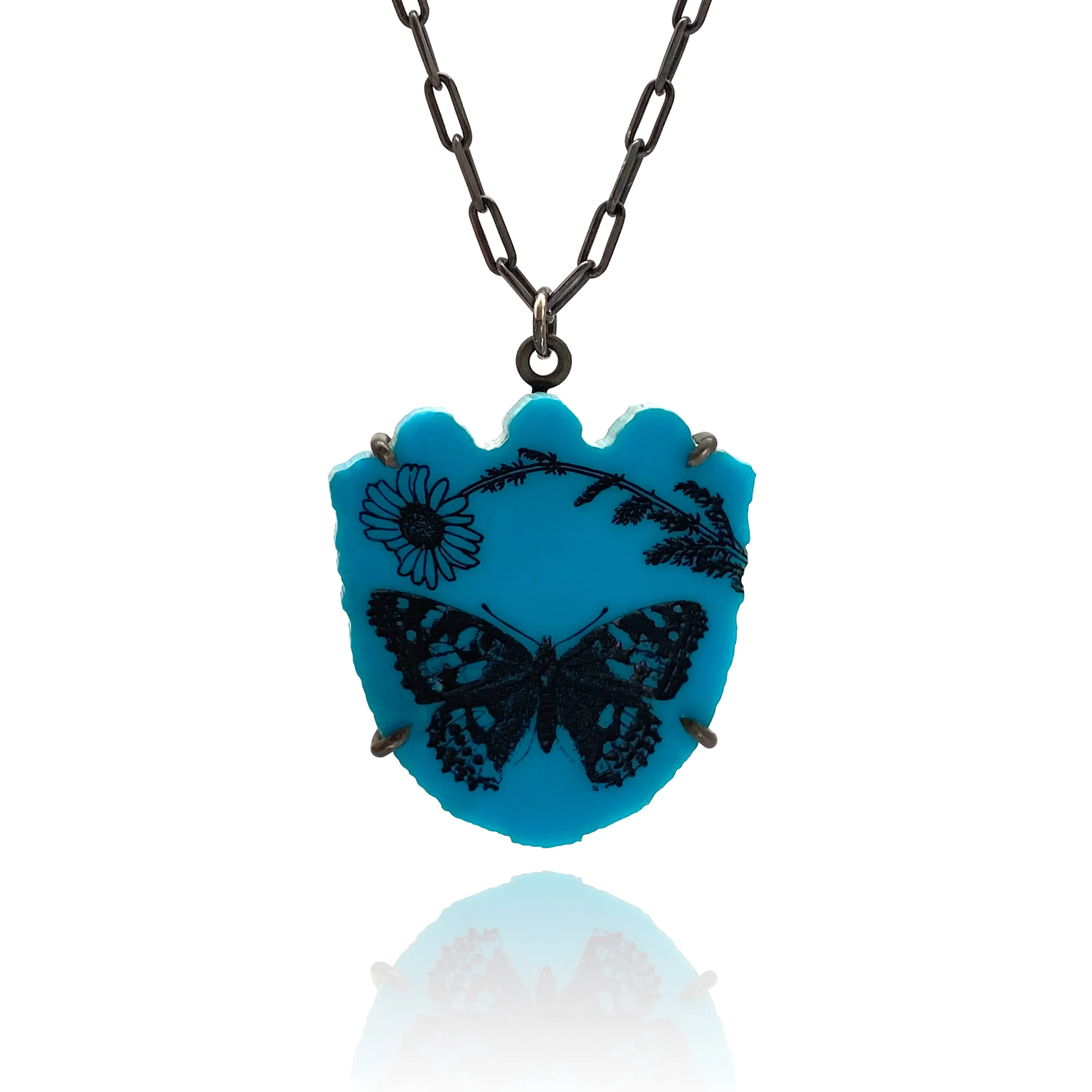 Butterfly Turquoise Pendant