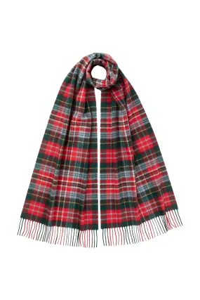 Caledonia Tartan Wide Cashmere Scarf