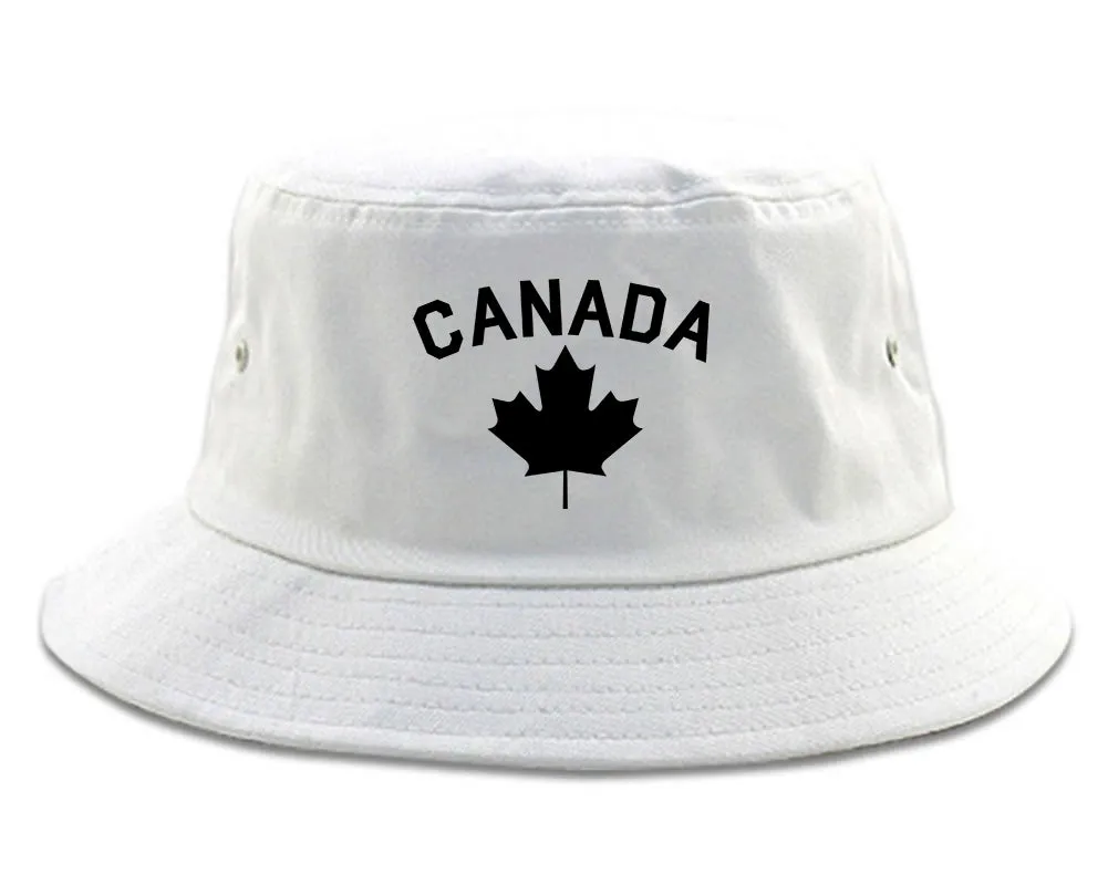 Canada Maple Leaf Red Mens Bucket Hat