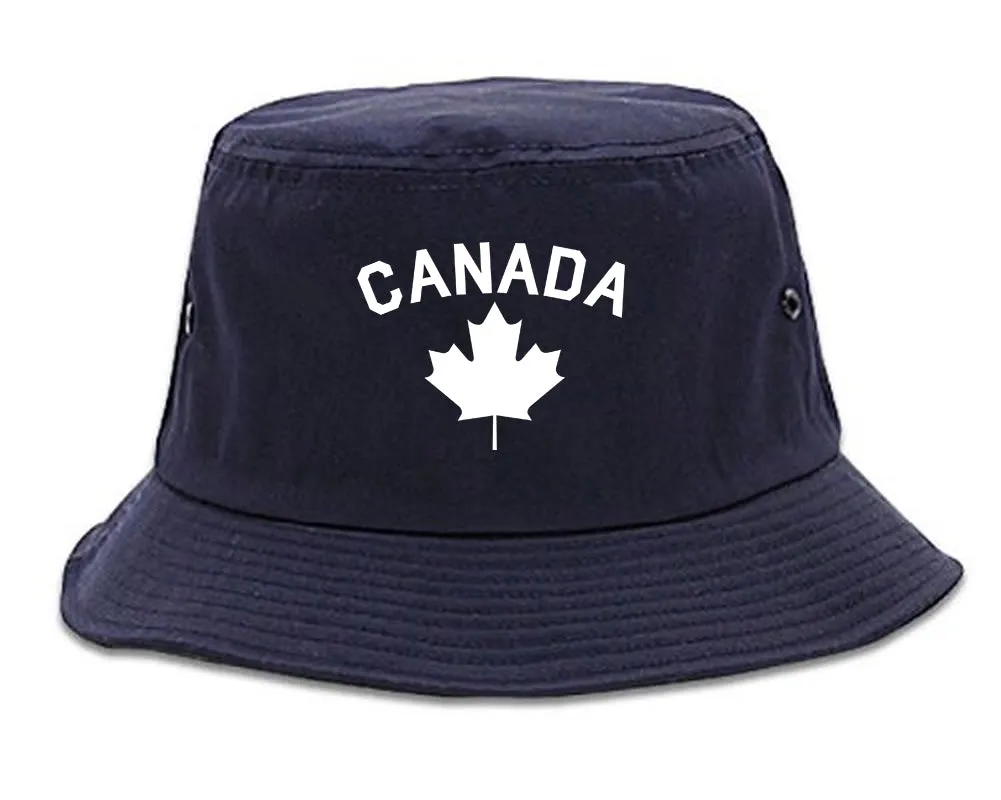 Canada Maple Leaf Red Mens Bucket Hat