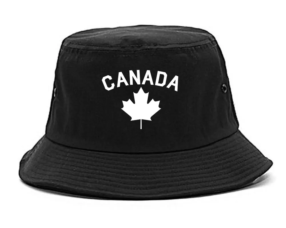 Canada Maple Leaf Red Mens Bucket Hat