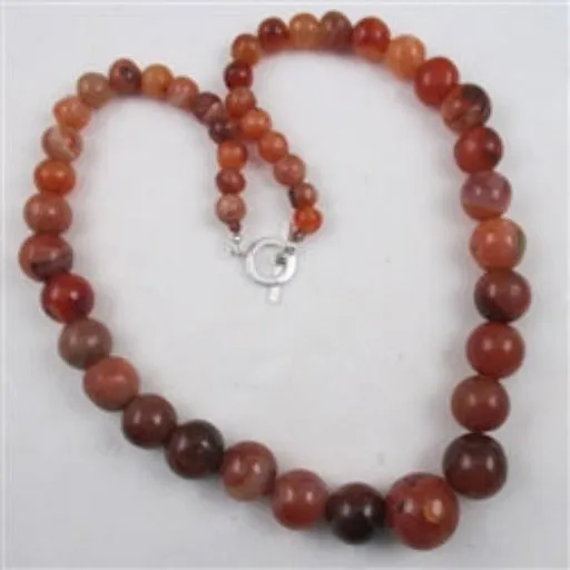 Carnelian Gemstone Beaded Necklace