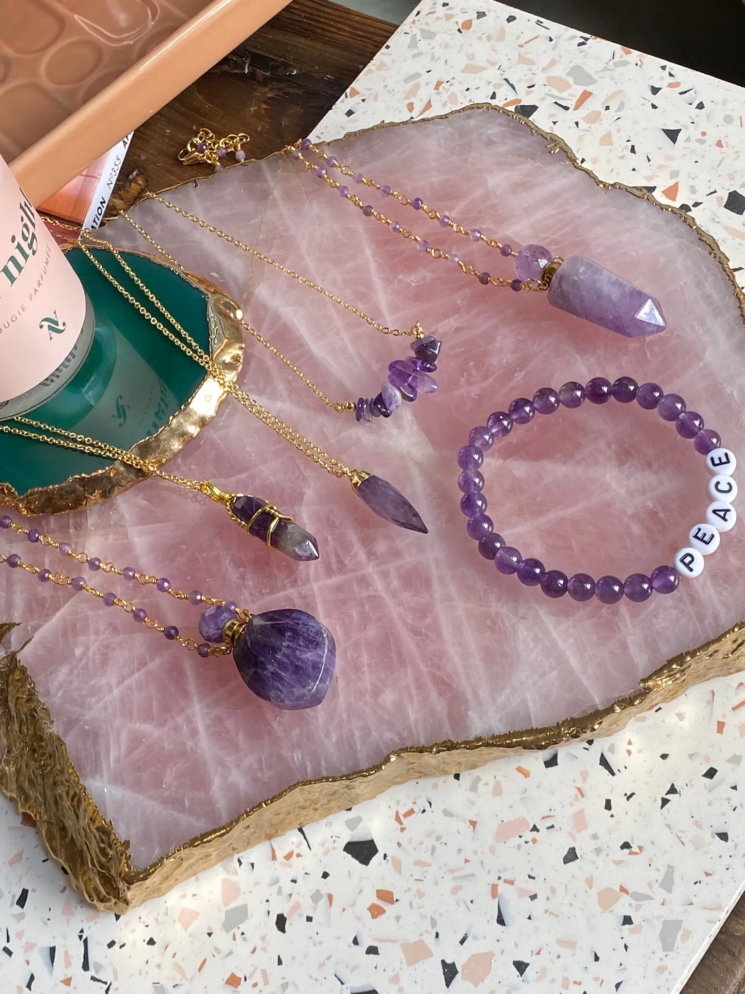 Carrie Pendant | Amethyst