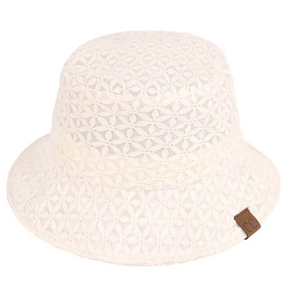 C.C Lace Pattern Bucket Hat