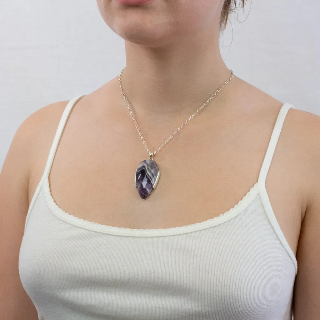 Chevron Amethyst Necklace