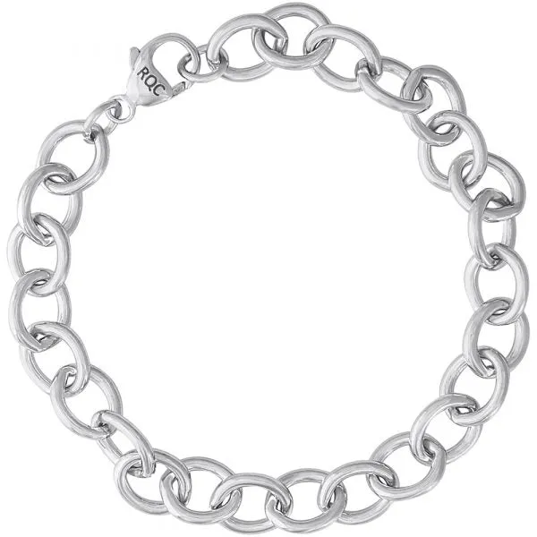 Chunky Oval Link Charm Bracelet