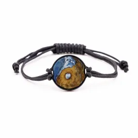 Circle Wood Resin Bracelet - Nollie (Light Blue, 578202)