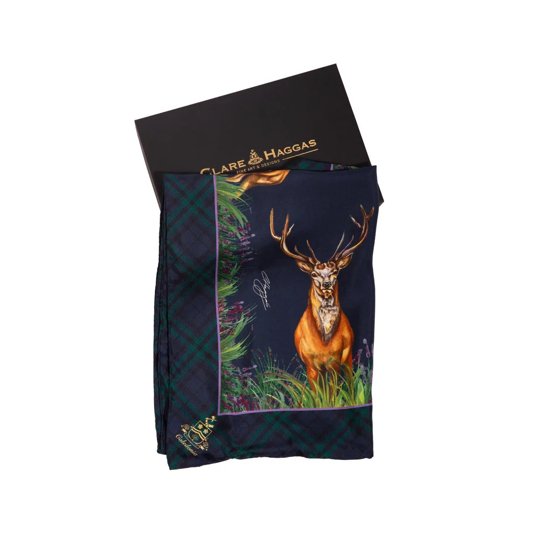 Clare Haggas Classic Caledonia Silk Scarf