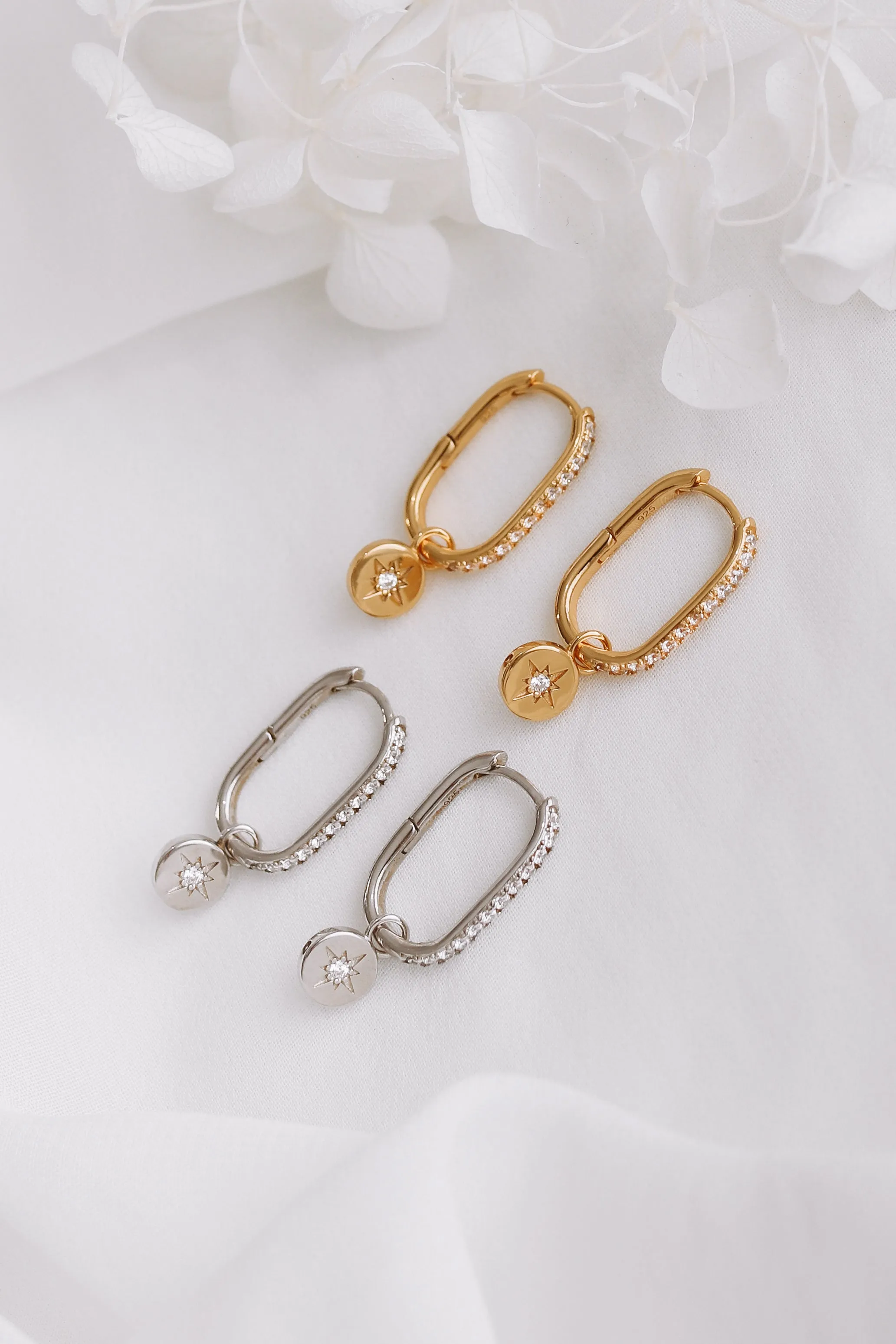 Coco - Sterling Silver Hoop Earrings