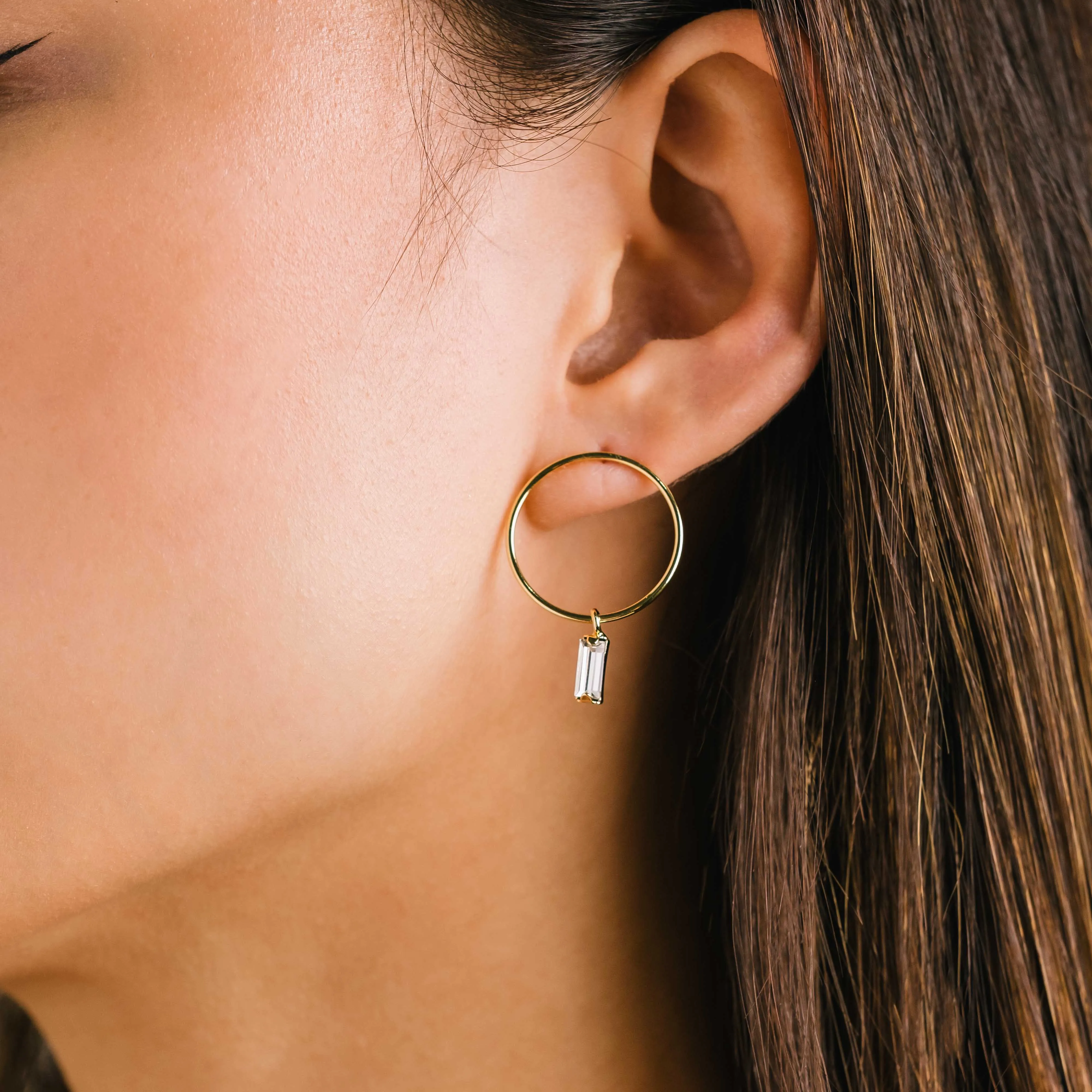 Colette Drop Hoop Earrings