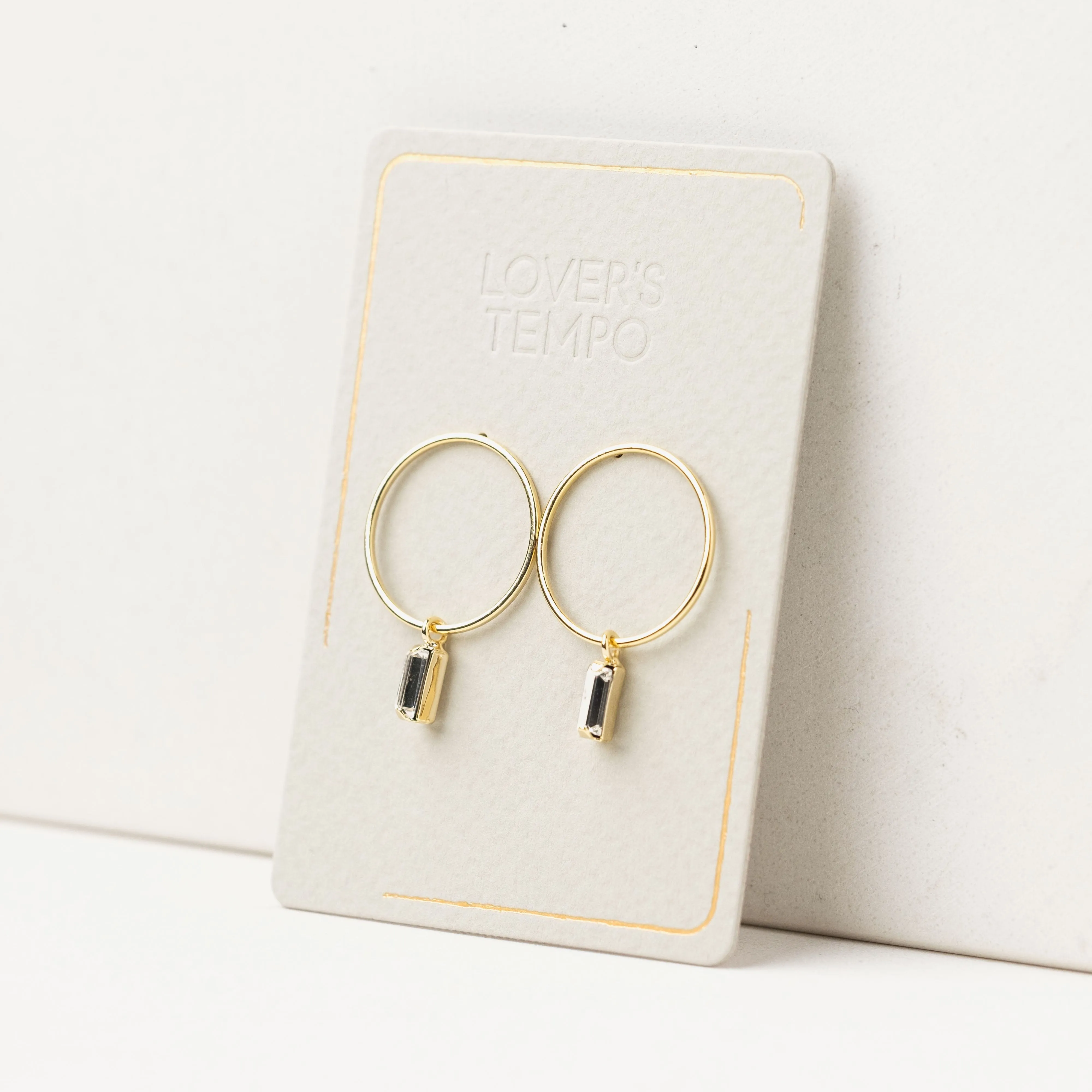 Colette Drop Hoop Earrings