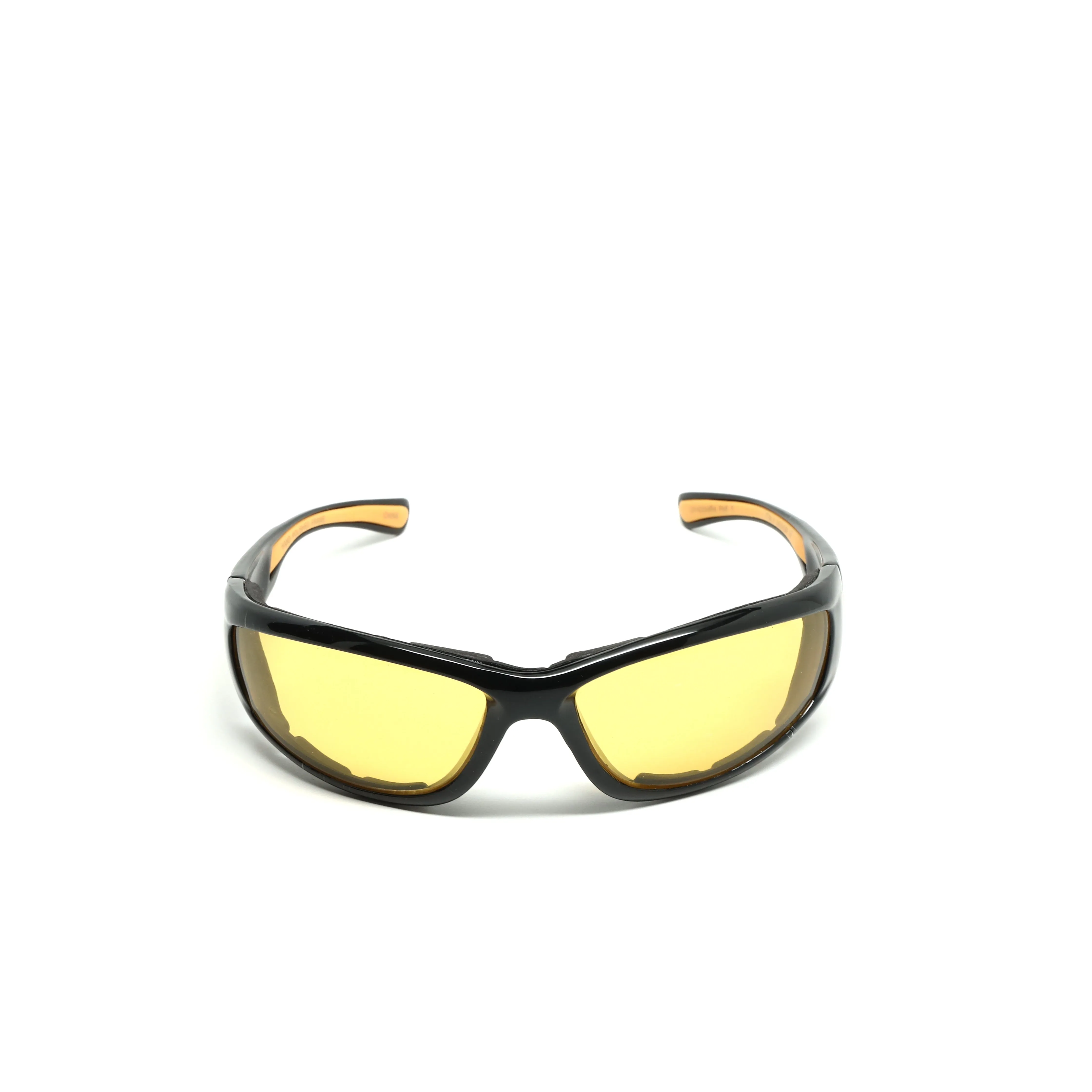 //Contender// Foam Lined Nightvision Oversized Visor Sunglasses - Yellow