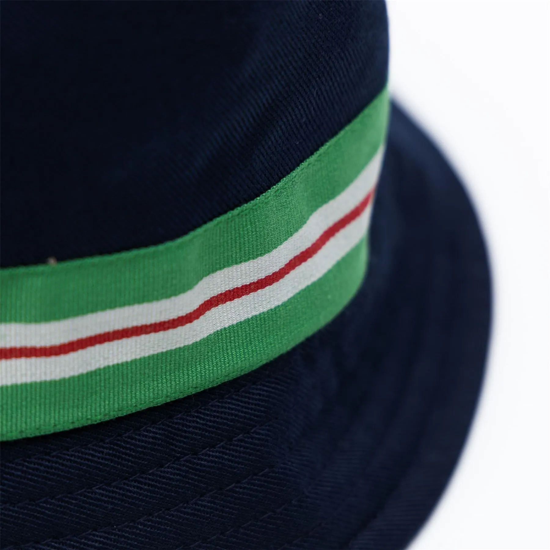 Contrast Stripe Bucket Hat Navy - SS23