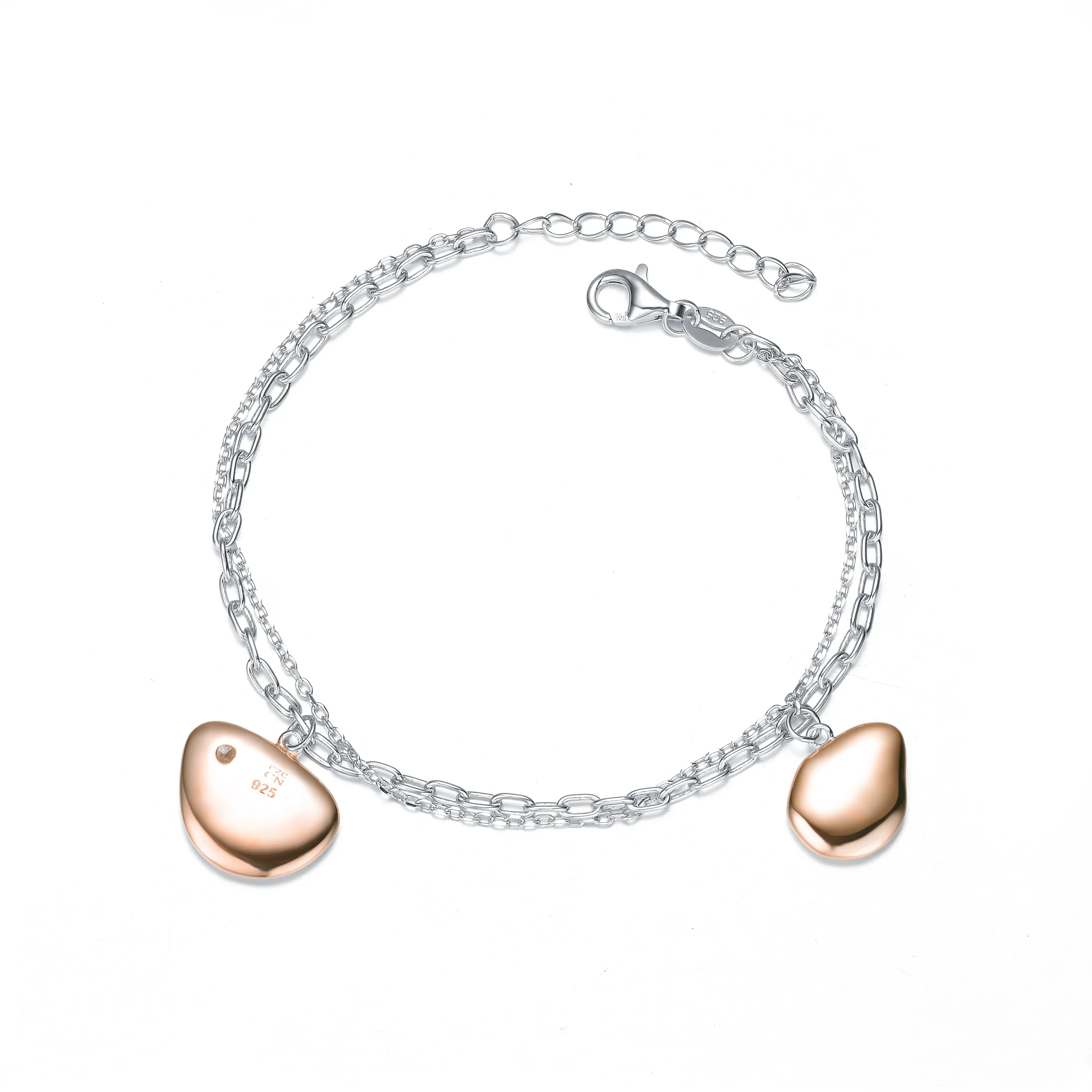 Coralie Pebble Charms Link Bracelet