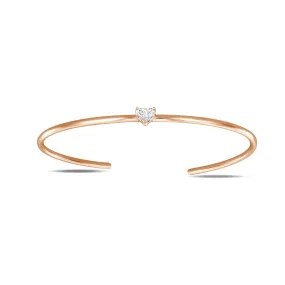 Corina Solitaire Diamond Cuff Bangle