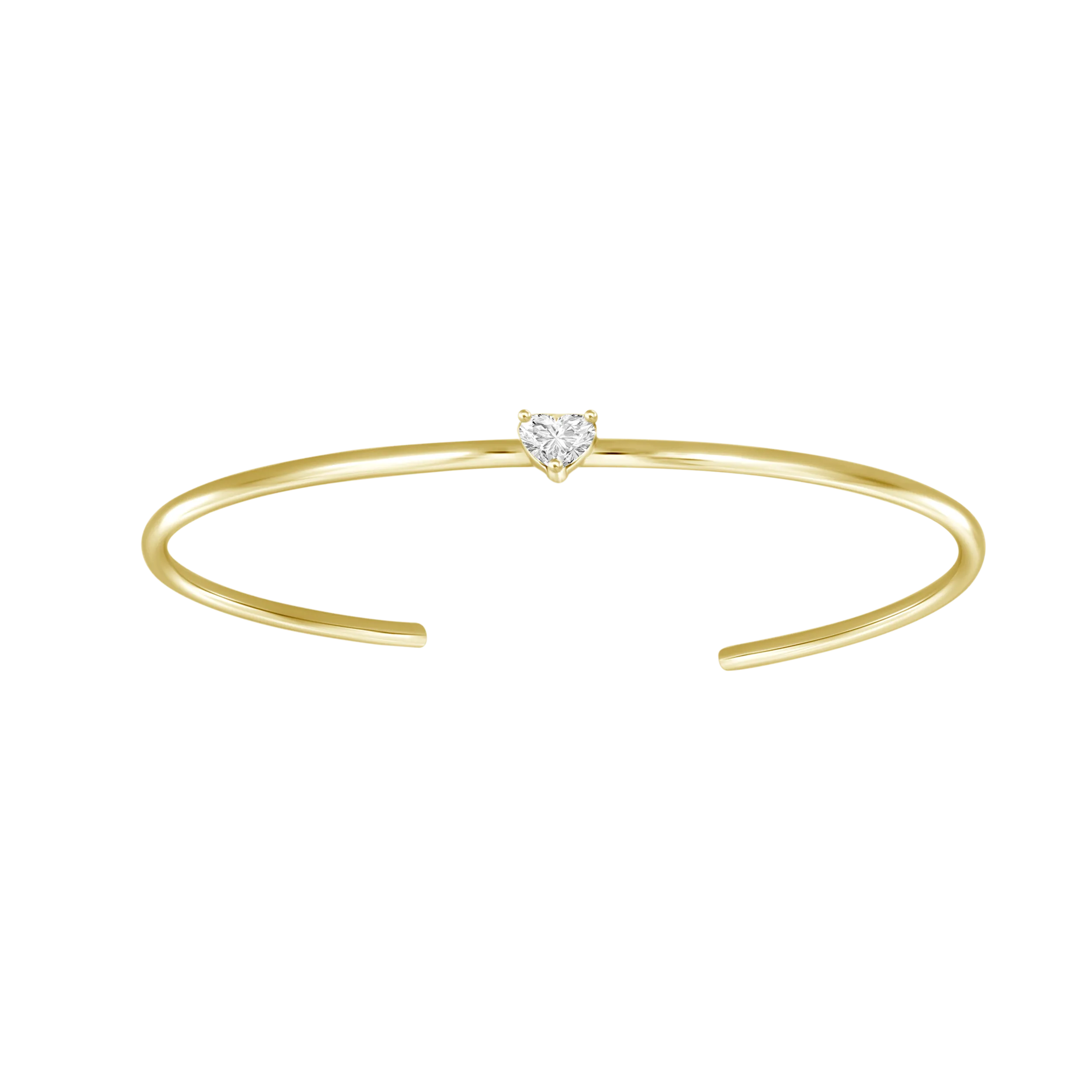 Corina Solitaire Diamond Cuff Bangle