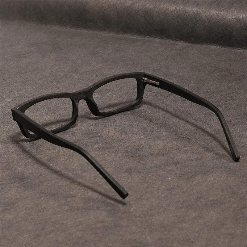 Cubojue Unisex Full Rim Rectangle Tr 90 Titanium Myopic Reading Glasses 521828m