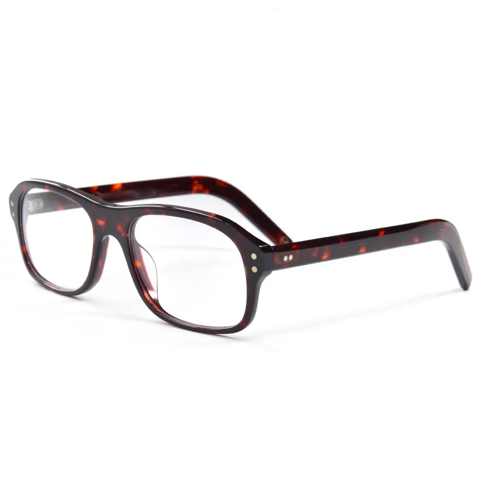 Cubojue Unisex Full Rim Square Acetate Myopic Reading Glasses Col105