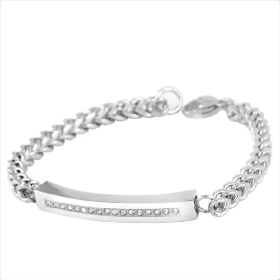 Cz Diamond Bar Bracelet Memorial Urn Compartment Jewelry