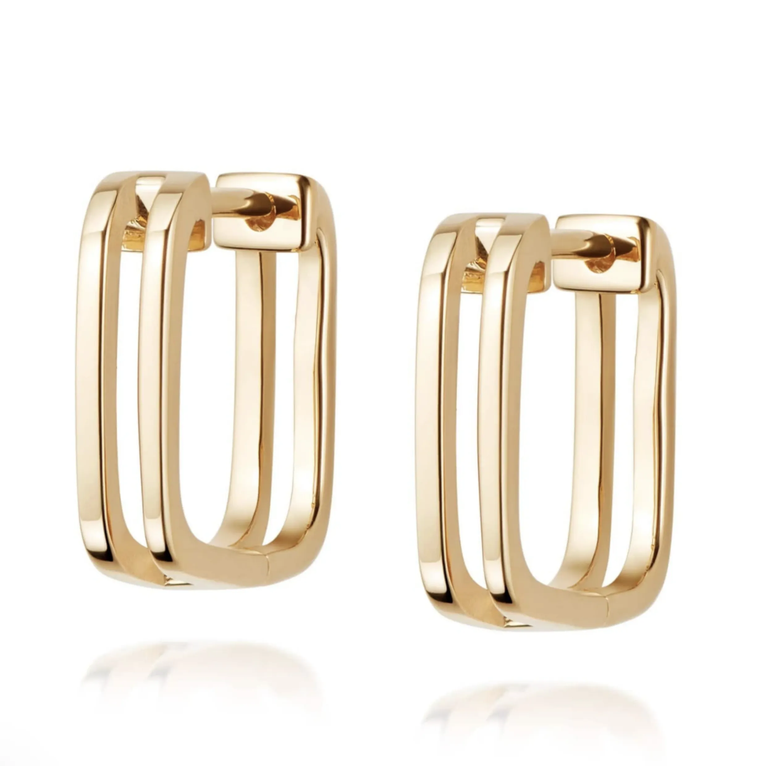 Daisy London Rupi Huggie Hoop Earrings 18ct Gold Plate HUG16_GP