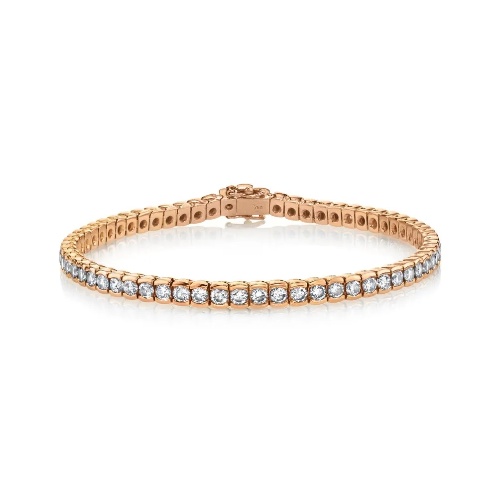 DIAMOND BEZEL TENNIS BRACELET