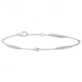 Diamond Jewellery 18CT White Gold Bracelet BDQ018W