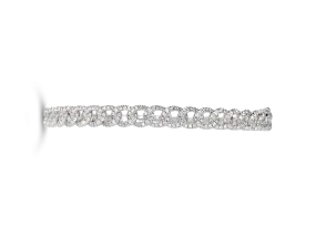 Diamond Link Bangle Bracelet