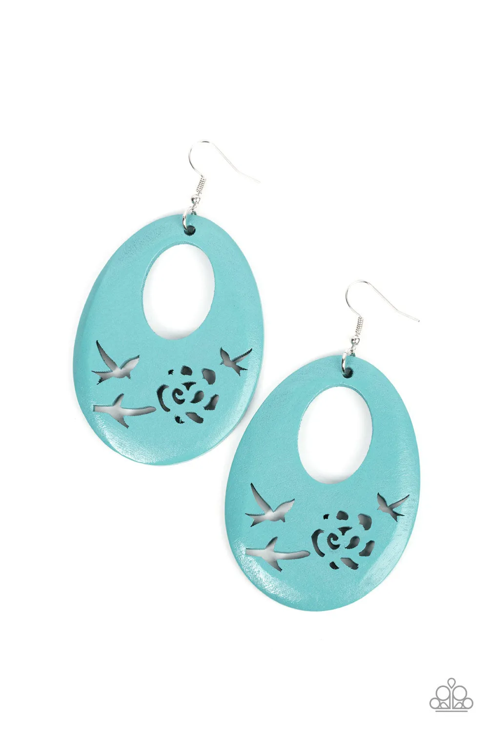 Earrings Home TWEET Home - Blue E2451