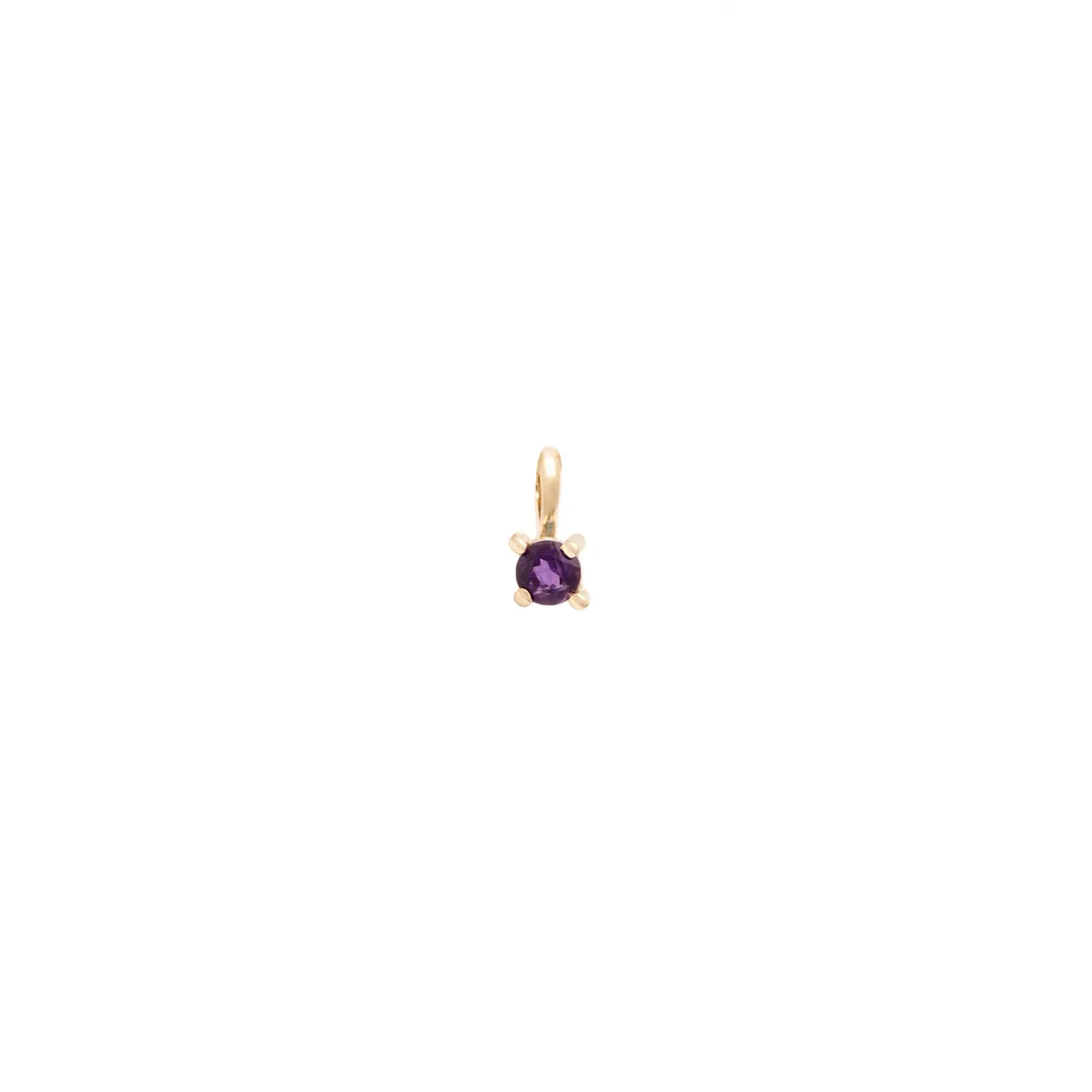 Element Charm | 14k Gold & Amethyst