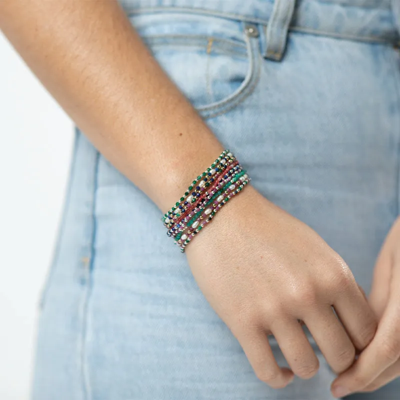 EMERALD BEADED BRACELET