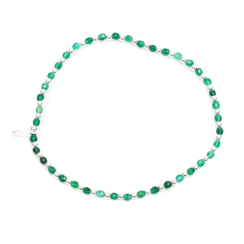 EMERALD BEADED BRACELET