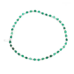 EMERALD BEADED BRACELET