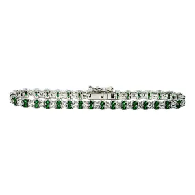 Emerald Green Tennis Bracelet