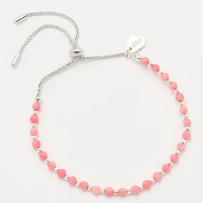 Estella Bartlett Amelia Coral Agate Bracelet