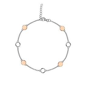 Eudora - Intermittent Rose - Sterling Silver Bracelet