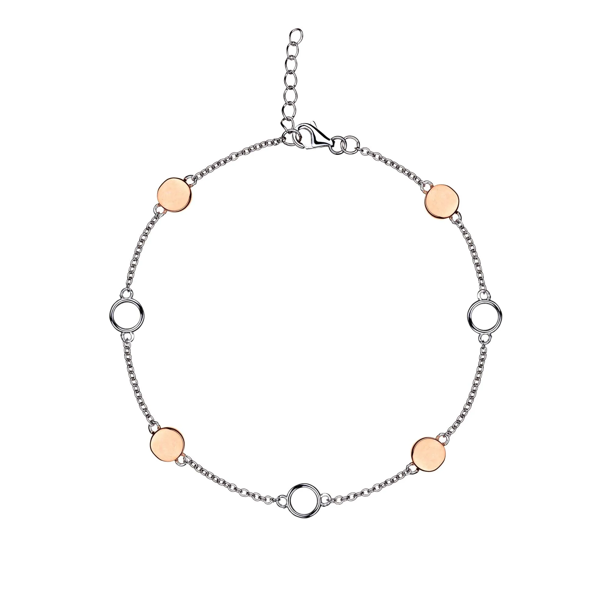 Eudora - Intermittent Rose - Sterling Silver Bracelet