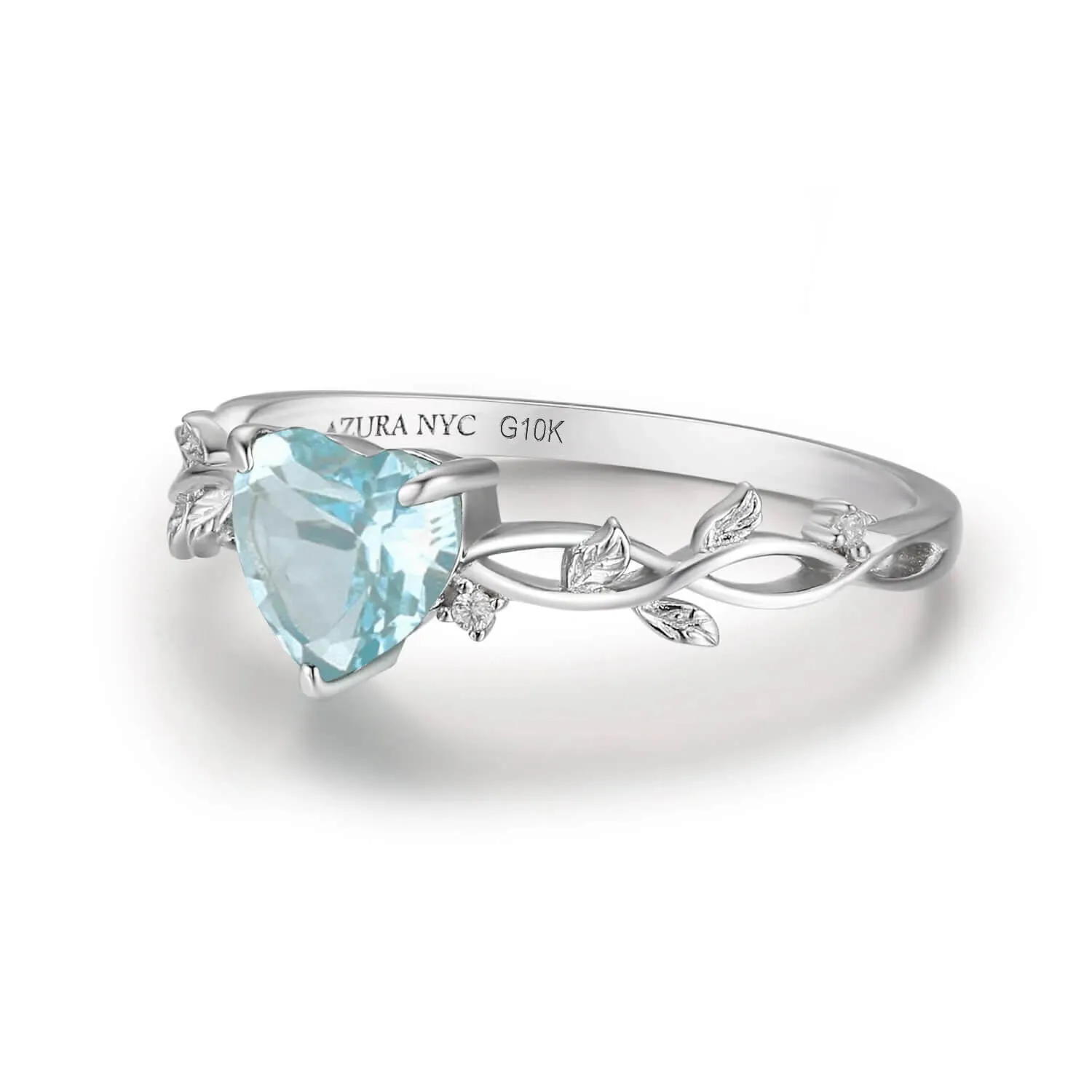 Everlasting Heart Aquamarine Ring©