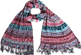 Fashion Indian Scarf Womens Wrap India Clothing Gift (64 x 12 inches)