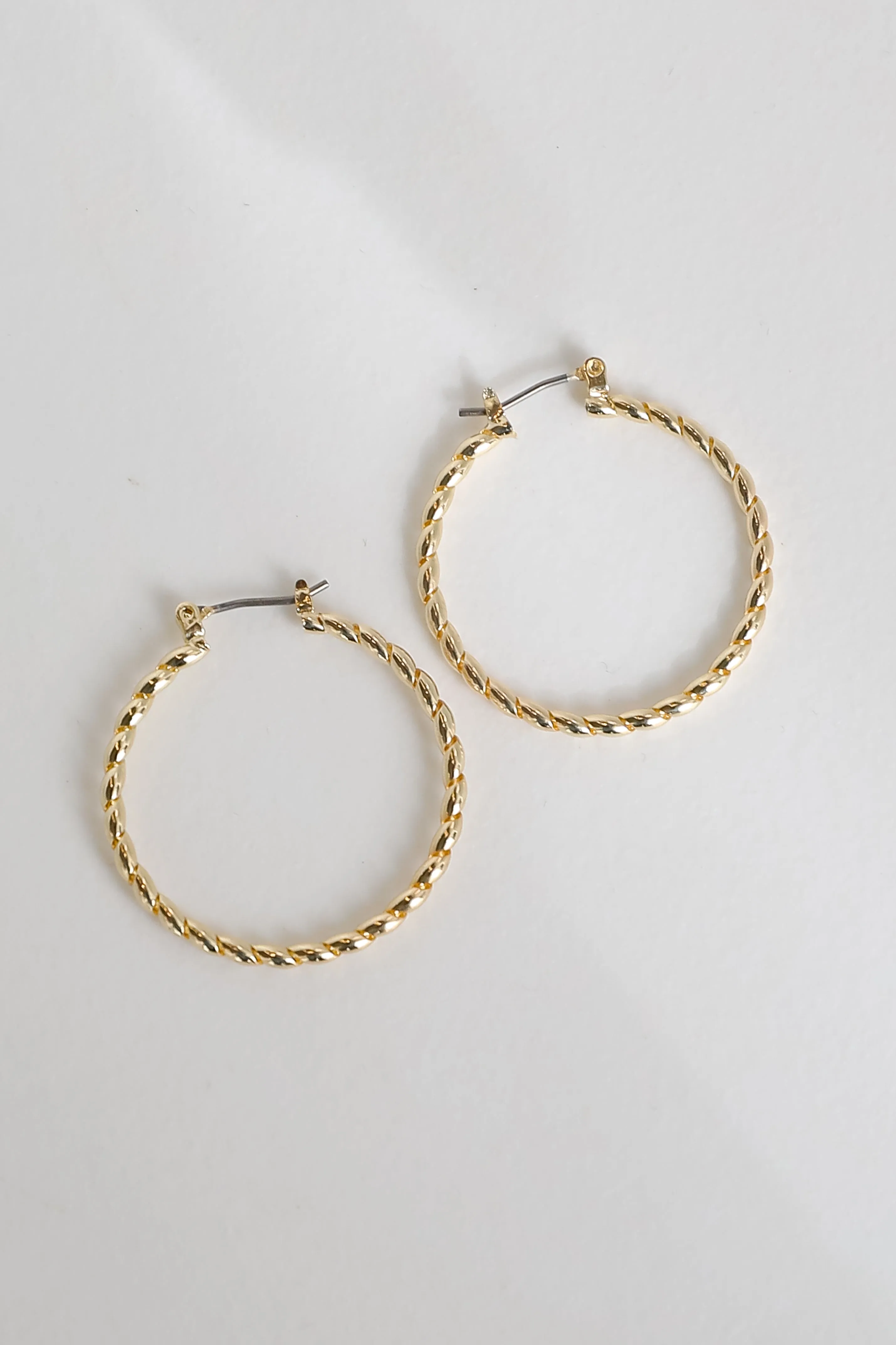 FINAL SALE - Joanna Gold Twisted Hoop Earrings