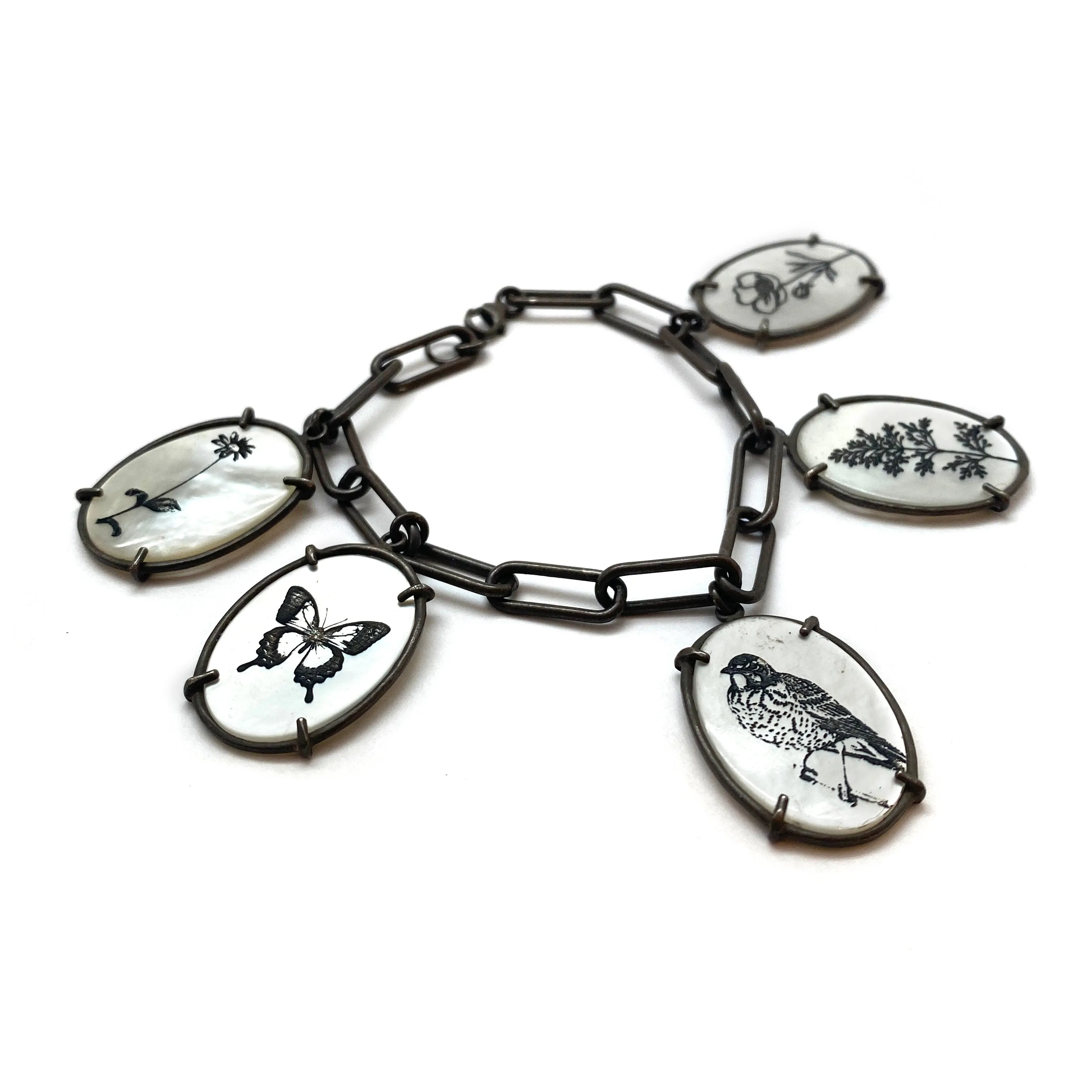 Flora and Fauna Charm Bracelet