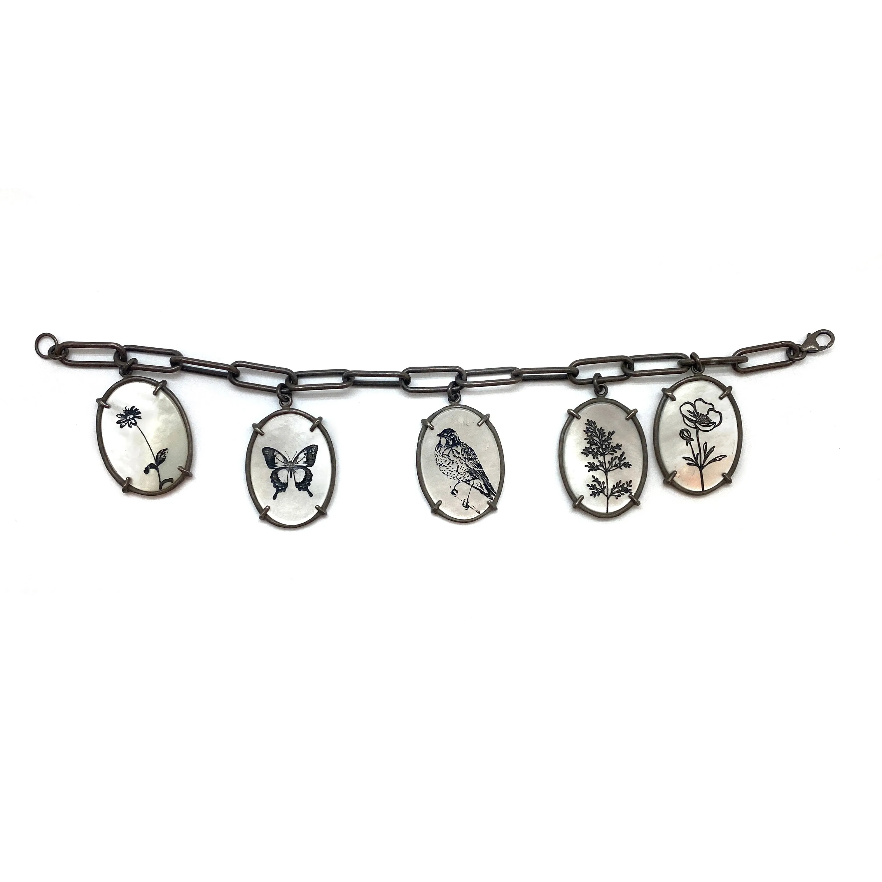 Flora and Fauna Charm Bracelet