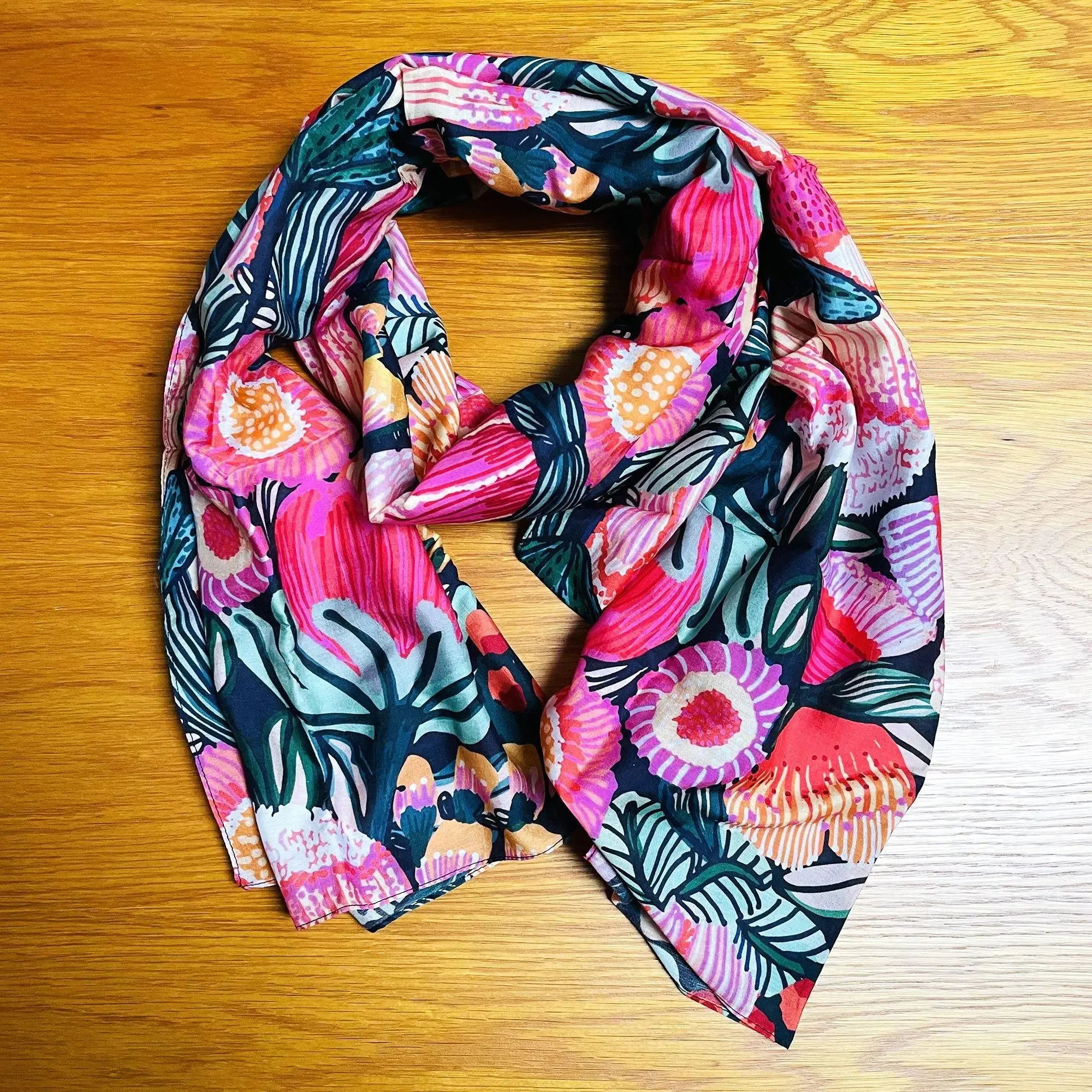 Flowers of Oz Silk Scarf