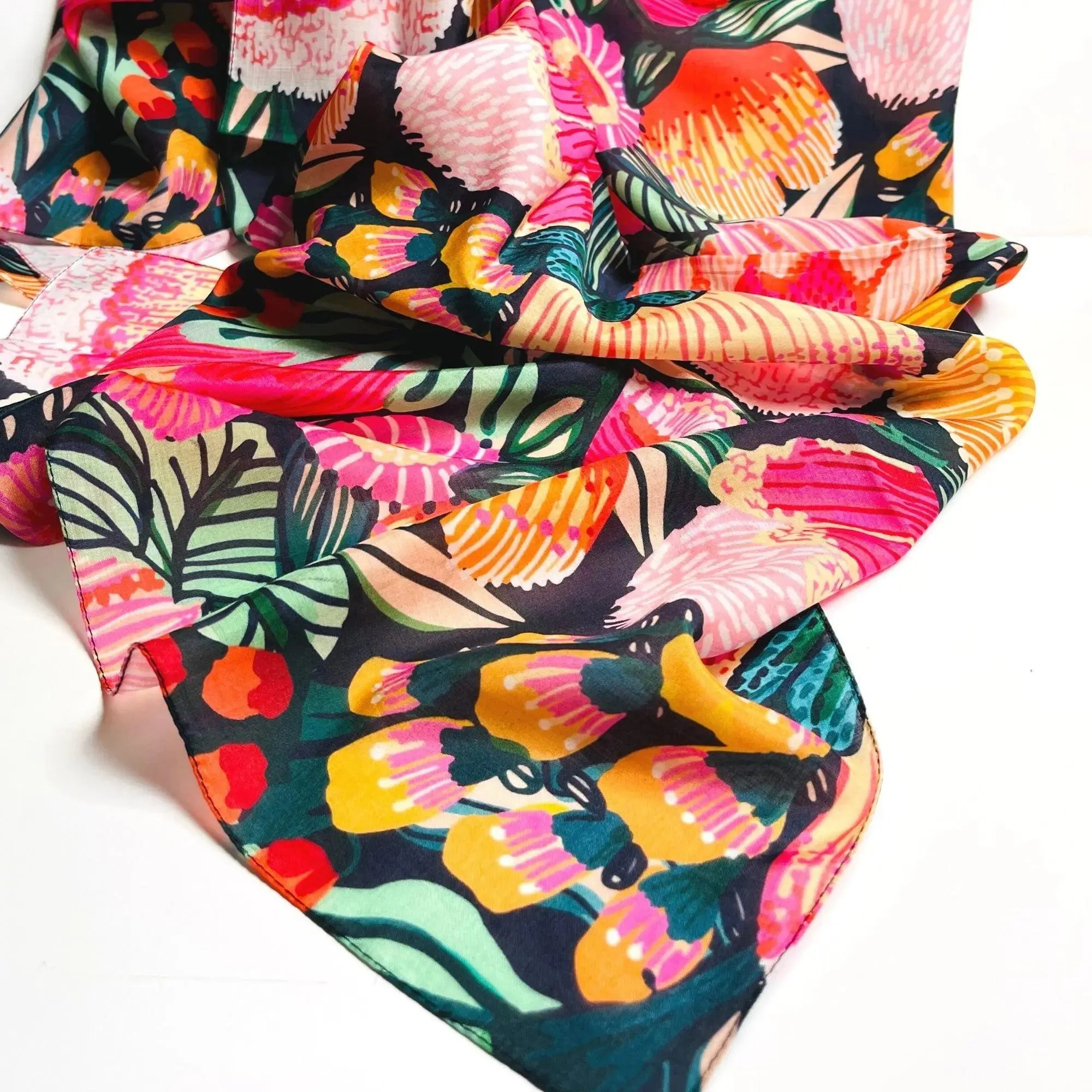 Flowers of Oz Silk Scarf