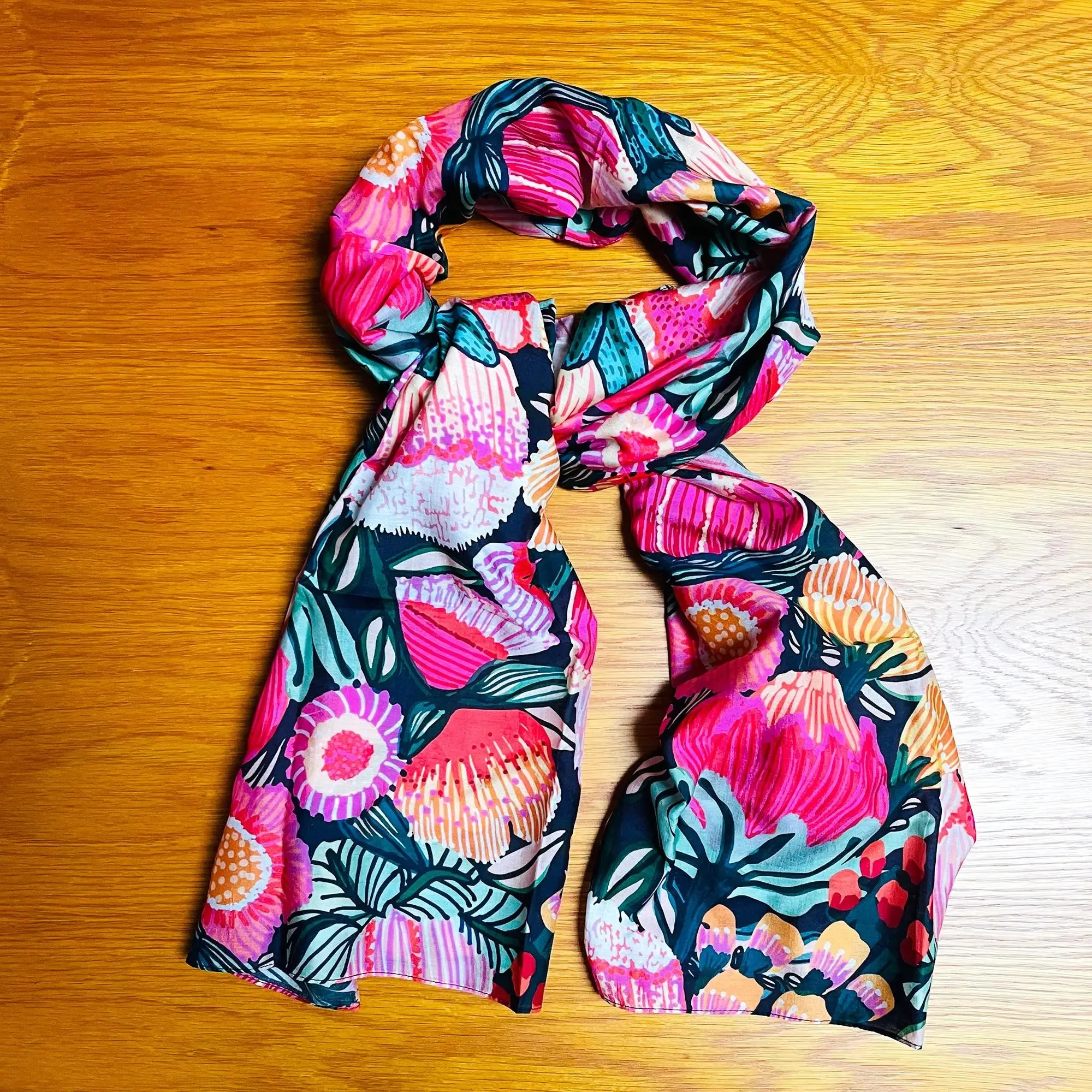 Flowers of Oz Silk Scarf