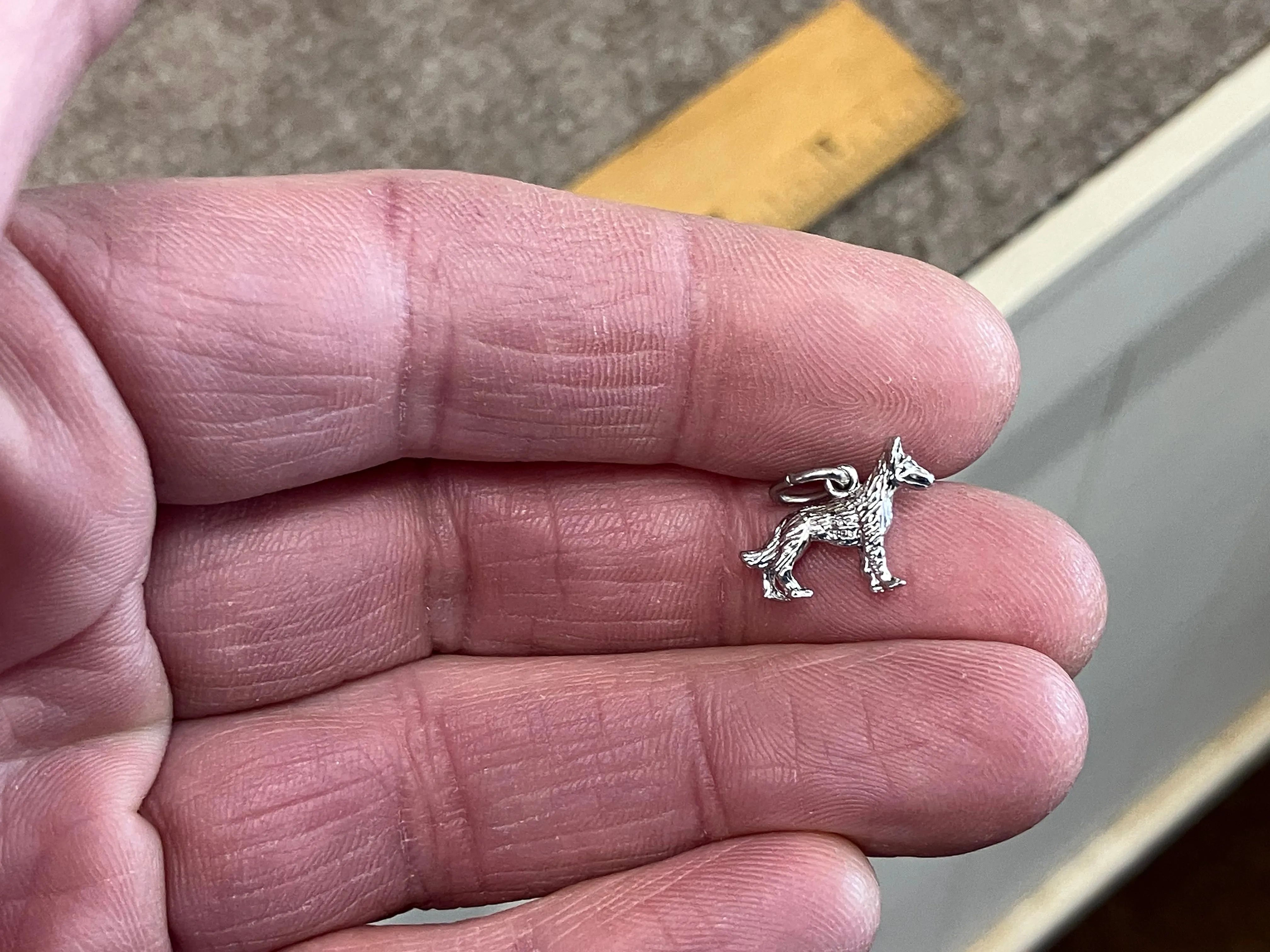 German Shepherd Silver Charm